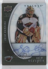 2008-09 Upper Deck Trilogy Ice Scripts Josh Harding #IS-JH Auto