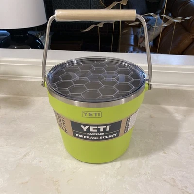 Yeti LIMITED EDITION Rambler chartreuse Beverage Bucket RARE !! Beer!! - Image 1 of 4