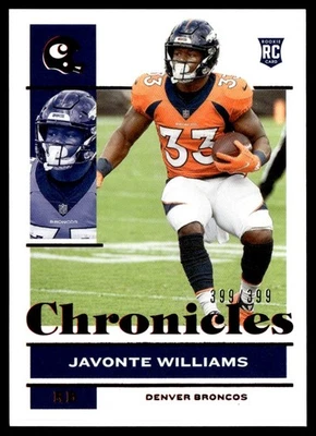 2021 Panini Chronicles Red Rookie Javonte Williams 399/399 #31 - Image 1 of 2