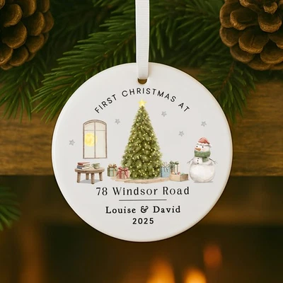 FROM WILLOW First Christmas In New Home Decoration, New Home Bauble, First Home Ornament