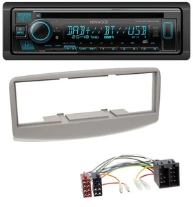Kenwood Bluetooth DAB CD MP3 USB Autoradio für Fiat Multipla 186 1999-2010 grau - Bild 1 von 7