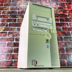 Quantex Beige ATX Retro Gaming Desktop PC Pentium CPU 64MB RAM senza HDD - Foto 1 di 8