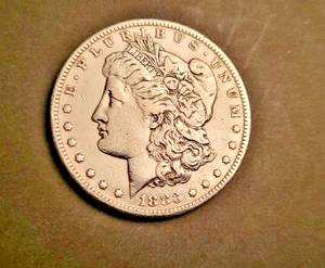 Morgan Silver Dollar 1883 Philadelphia Mint 90% Silber - Bild 1 von 2