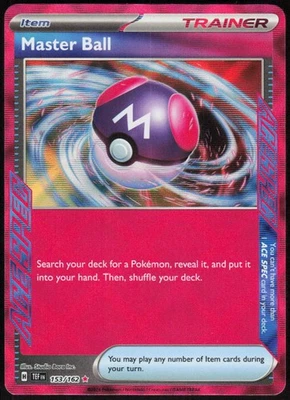 Master Ball 153/162 ACE SPEC Rare Holo SV05: Temporal Forces NM - Image 1 of 2