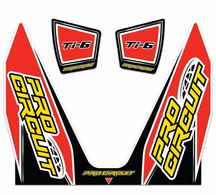Calcomanía de escape Pro Circuit Ti-6 - DC14TI6-CRF Foto 1 de 2