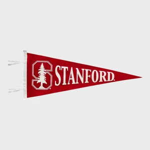 Banderín universitario Stanford Cardinal rojo y blanco de la NCAA - Imagen 1 de 3