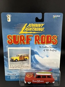 Johnny Lightning Surf Rods THE HANG 10 MEN TEN red with boards very nice - Picture 1 of 3