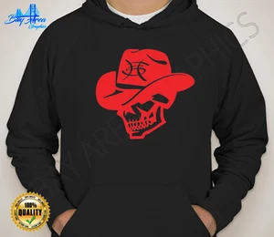 Heroes Del Silencio SKUL Logo Hoodie schwarz Fleece Baumwollmischung HTV Frontdruck - Bild 1 von 9