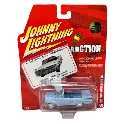 Chevy Impala 1959 Johnny Lightning Auction Insanity convertible diecast 1:64 Foto 1 de 3