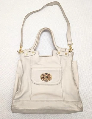 Bolso Hobo Emma Fox Cuero Blanco Beige Grande Cartera Correa para el Hombro Bolso de Mano Foto 1 de 4