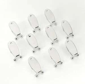Silber Fingernagel Ohrring Pfosten für Indianer Ohrring 10 Stück/Posten - Fl... - Bild 1 von 12