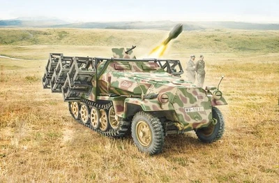 ✅ ITALERI 7080 - Scala 1 : 72 Sd. Kfz. 251/1 Wurfrahmen Stuka zu Fuss Germania  - Immagine 1 di 4