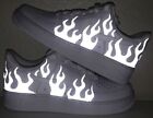 Flames-Sticker-Custom-AF1-Fire-nike-shoes-Flames-iron-on-patch-Custom-shoes