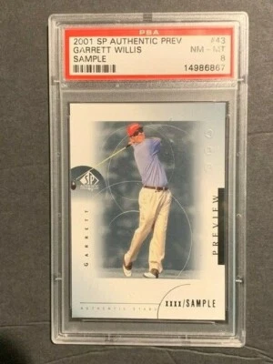 2001 SP AUTHENTIC PREV GARRETT WILLIS #43 SAMPLE PSA 8 - Image 1 of 2