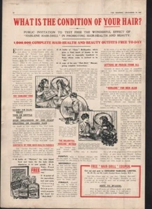 1917 EDWARDS HARLENE HAIR BEAUTY FASHION BALD SHAMPOO SCALP TONIC REMEDY  20176 - Picture 1 of 1