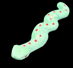 Zuni Fetish Carving Natural Lucin Varicsite snake with coral b Garrick Acue - Picture 1 of 7
