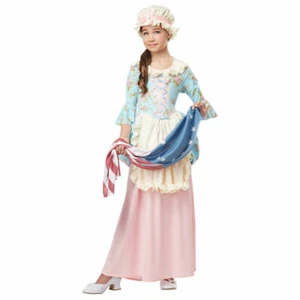 Girl's "colonial lady" Betsy Ross Martha Washington Costume M-L-XL - Picture 1 of 1