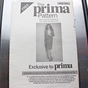 Prima Sewing Pattern, Jacket and Skirt Suit, uncut, unused, April 2011 - Picture 1 of 7