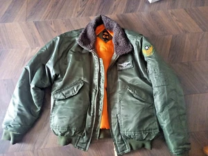 Giacca Bomber C4 USAC4 US Air Forces USA AVIATOR PILOT Taglia L KHAKI WW2 WV178 - Foto 1 di 4