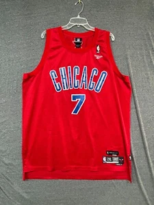 Jersey Reebok Para Hombre 2XL Rojo #7 Ben Gordon Chicago Stags NBA Baloncesto Pullover - Imagen 1 de 8