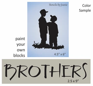Joanie Stencil Brothers Friend Boy Family Prim Country Family Signos que pintas - Imagen 1 de 8