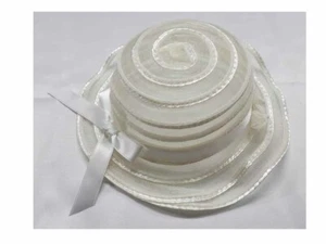 Chapeau Beige Rabat Vague Fille Élégante Cérémonie Bébé Fille Hat Baby Enfants - Picture 1 of 2