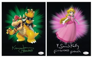 KENNY JAMES SAMANTHA KELLY Signed 8x10 Autograph SET Super Mario Photos JSA COA - Picture 1 of 4