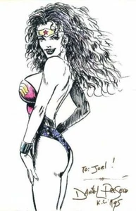 Dibujo de la Convención Wonder Woman de Dan Presedo - 1995 - Imagen 1 de 1