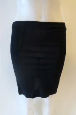 FALDA RECTA ELÁSTICA AZUL MARINO COLECCIÓN KASADA PARA MUJER XS * Foto 1 de 4
