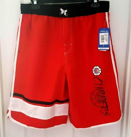 LOS ANGELES CLIPPERS Youth Swim Suit Size XL 18 Trunks Color Block Pockets New Cover