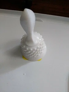 Vintage Fenton Hobnail Milk Glass Bell #3667MI 5 ¾” tall made 1967 to 1969 - Picture 1 of 3