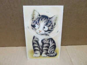 CAT Illustrated Card System Mobile Eyes Cat & Insects Around Head - Picture 1 of 1