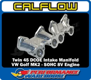 Twin 45 DCOE Weber Style Intake Manifold suits VW Golf MK2 SOHC 8V Engine - Picture 1 of 5