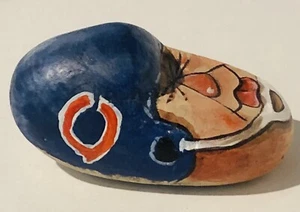 Hand painted rock art Chicago Bears signed 2  1/2  X  1 - Picture 1 of 8