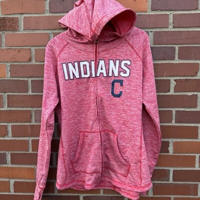Cleveland Indians G-111 4Her Carl Banks Rojo Cremallera Completa Sudadera con Capucha Damas XL Foto 1 de 4
