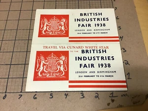 vintage paper: BRITISH INDUSTRIES FAIR 1938 - I SHOW ALL - Picture 1 of 3