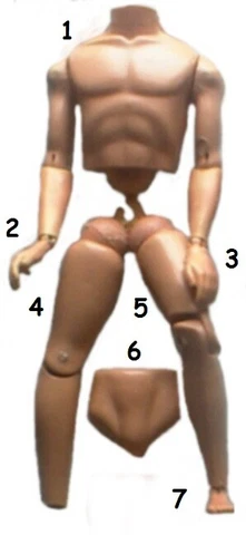 1970 JOE NAMATH 12" mego football figure -- HELMET SHOULDER PADS HEAD HANDS LEGS Cover