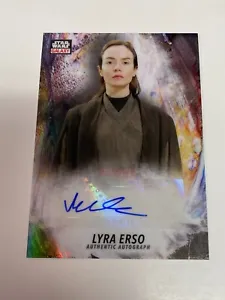 2021 Topps Star Wars Galaxy Chrome Valene Kane As Lyra Erso Auto NS1-17 - Picture 1 of 2