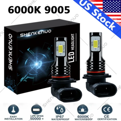 Kit de faros LED 9005 blanco 6K bombillas de haz alto para HYUNDAI Elantra GT 2018-2019 Foto 1 de 4