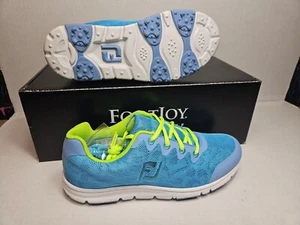 Footjoy Golf Größe 6 M Damenschuhe ohne Spikes Softlite 95702 blau bequem leicht  - Bild 1 von 4