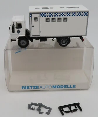 RIETZE HO 1/87 CAMION FORD CARGO KOFFER LKW FIRE SAFETY BRITISH POLICE 60115 BOX - Photo 1/4