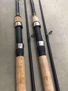 2 DAIWA D-SHOCK Spinning Rods 6’6” Med 2pc Cork Handle 6-14lb (v) - Picture 1 of 7