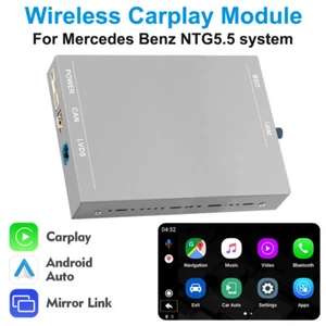 Wireless Carplay Android & Auto Interface For Mercedes Benz NTG5.5 2016-2020 - Foto 1 di 14