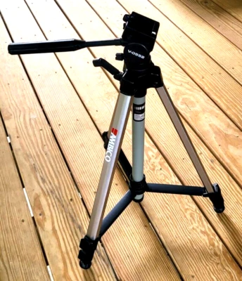 Ambico Aluminum Camera Tripod Model V-055 Lightweight Swivel Head - Image 1 of 4