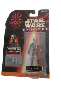 Figura de acción Hasbro C3PO COMMTECH Chip Talking Star Wars Episodio 1 Colección 2 - Imagen 1 de 9