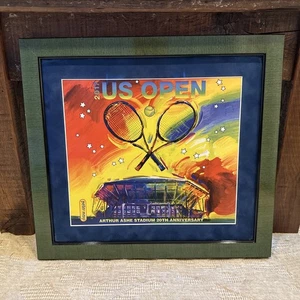 2017 US Open Tennis Arthur Ashe Stadium Peter Max Druck 17” x 16” - Bild 1 von 5