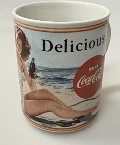 Vintage Coca Cola Coffee Mug (1987) Through The Years 1950 DELICIOUS - Picture 1 of 8