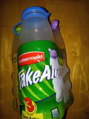 Pacote com 3 garrafas esportivas Rubbermaid TakeAlongs 17 oz - Imagem 1 de 3