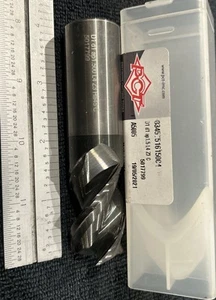 PCT Carbide End Mill 1”x 1-1/2”x 4” R.06 3FL A5005 Exxtral Carbon DLC Coating - Picture 1 of 2