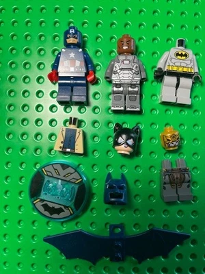 LEGO Super Heroes & Avengers Minifigure Lot – 8 incomplete Figures/Parts ExC - Image 1 of 4